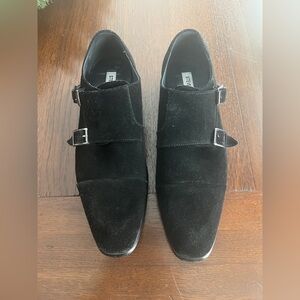 Steve Madden Black Double Buckle Oxfords